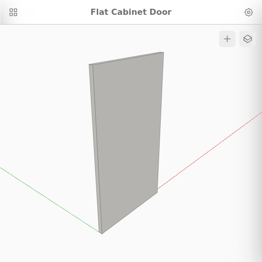 Flat Cabinet Door